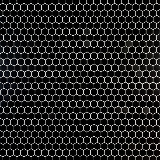 Black Hexagon 1x1