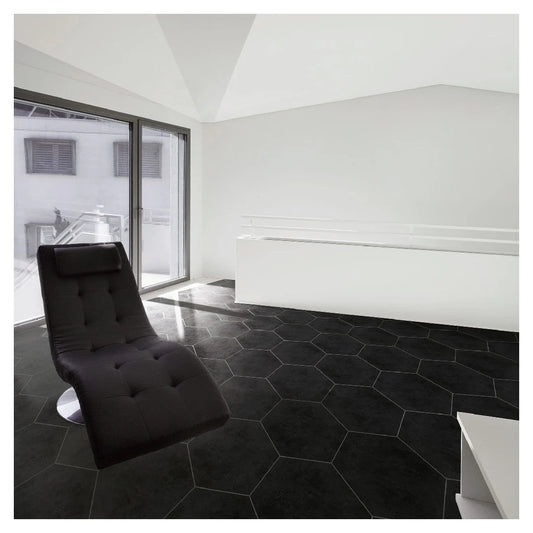 Black Hexagon 8x10 Matte