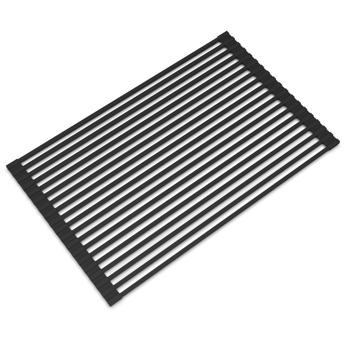 Black Roll Up Drying Rack with Suction Cups 20-1/2"