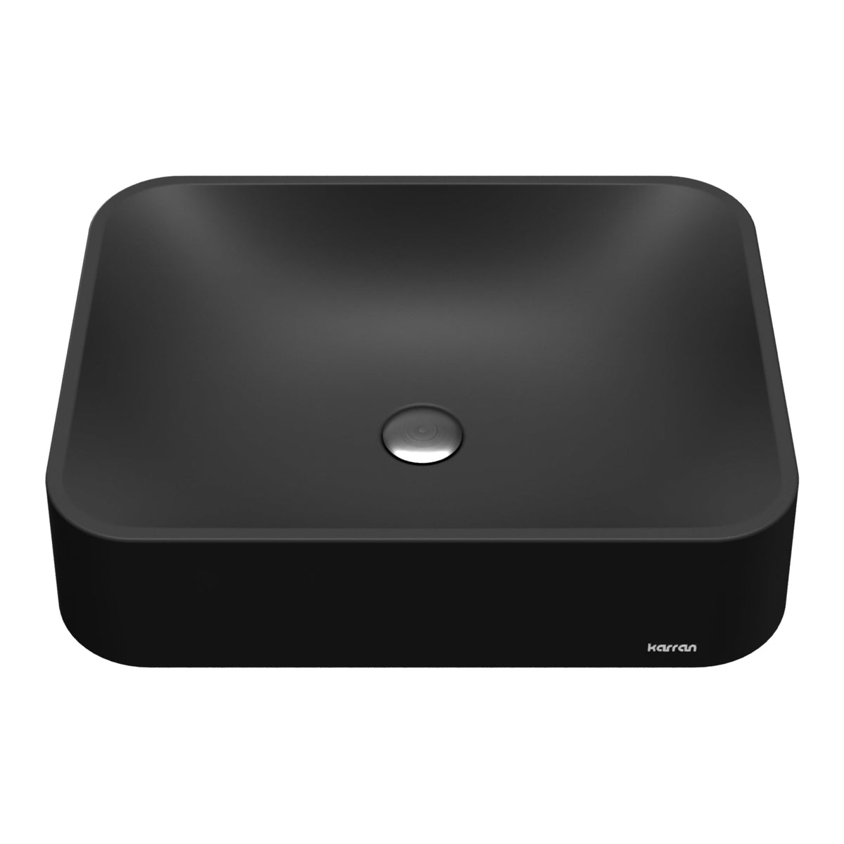 Black Seacrest Quartz Vessel Vanity Sink 21-1/2"