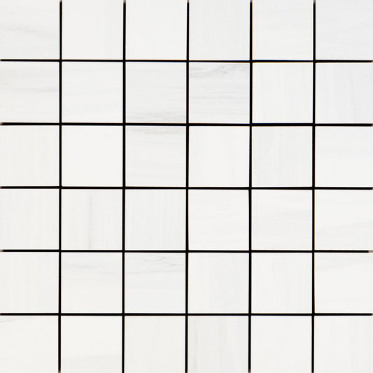 tile mosaic with white squares