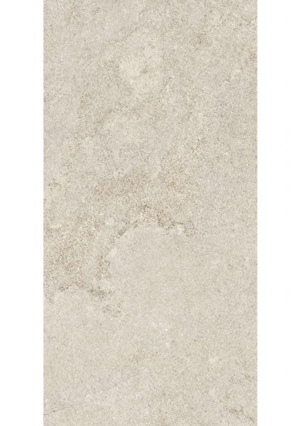 A rectangular tile or slab sample with a light warm gray and beige stone-like texture, shown against a white background.