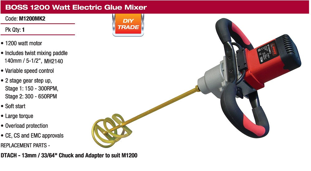 Boss Electric Mixer 1200W