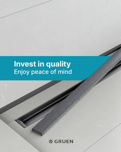 Brushed Antharcite Artstream Linear Drain 47-1/4"
