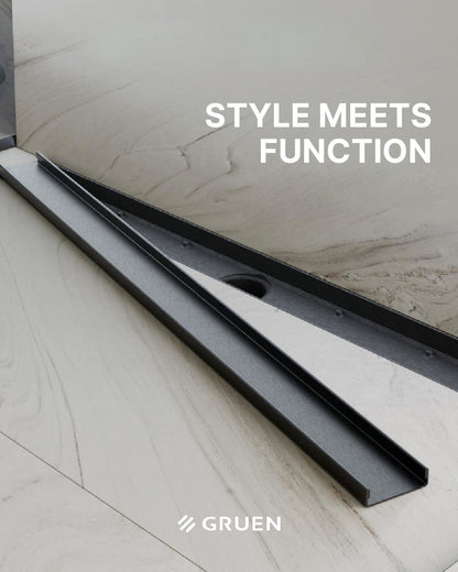 Brushed Antharcite Artstream Linear Drain 47-1/4"