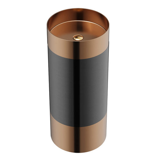 Brushed Copper Pedestal Vanity Sink 15"