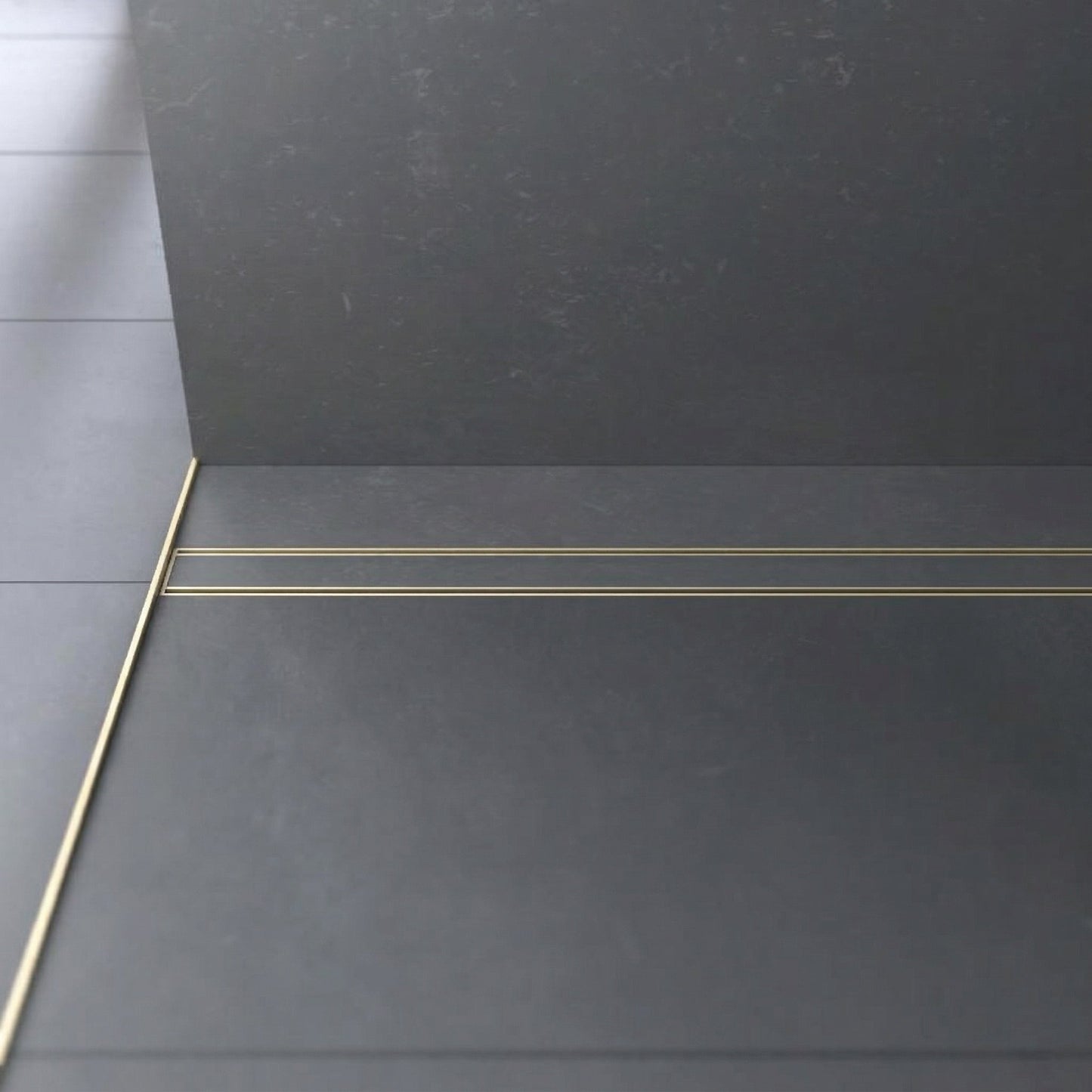 Brushed Gold Artstream Linear Drain 47-1/4"