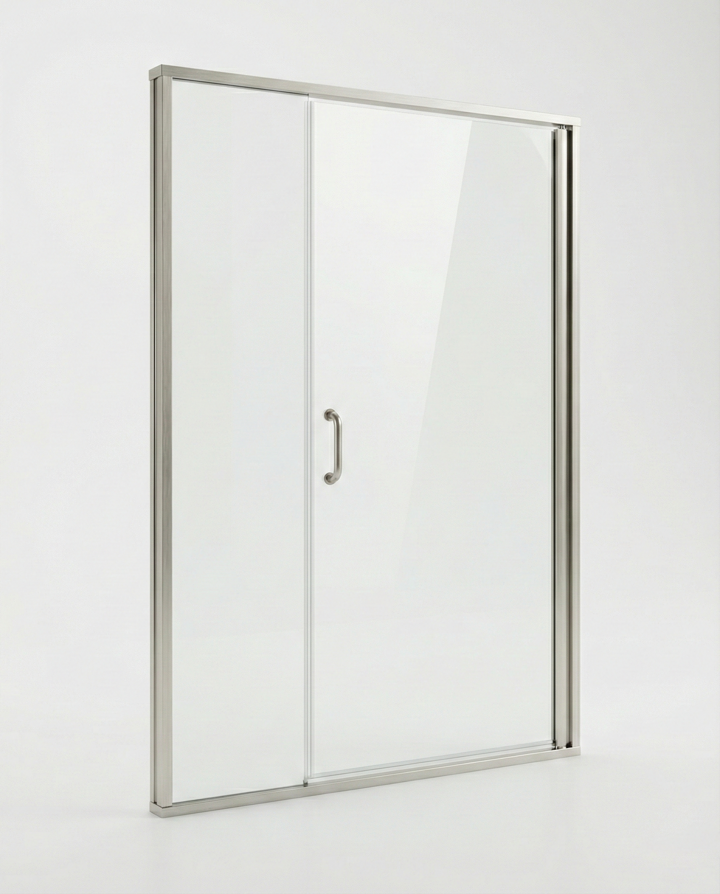 Brushed Nickel Door & Panel 48" x 68-5/8" AquaglideXP
