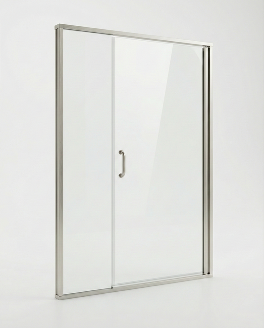 Brushed Nickel Door & Panel 48" x 68-5/8" AquaglideXP