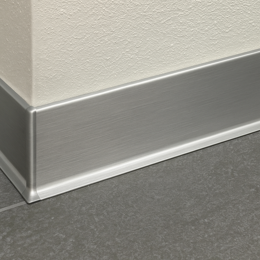 Brushed Stainless Steel Base 6-3/8" 8ft 2in