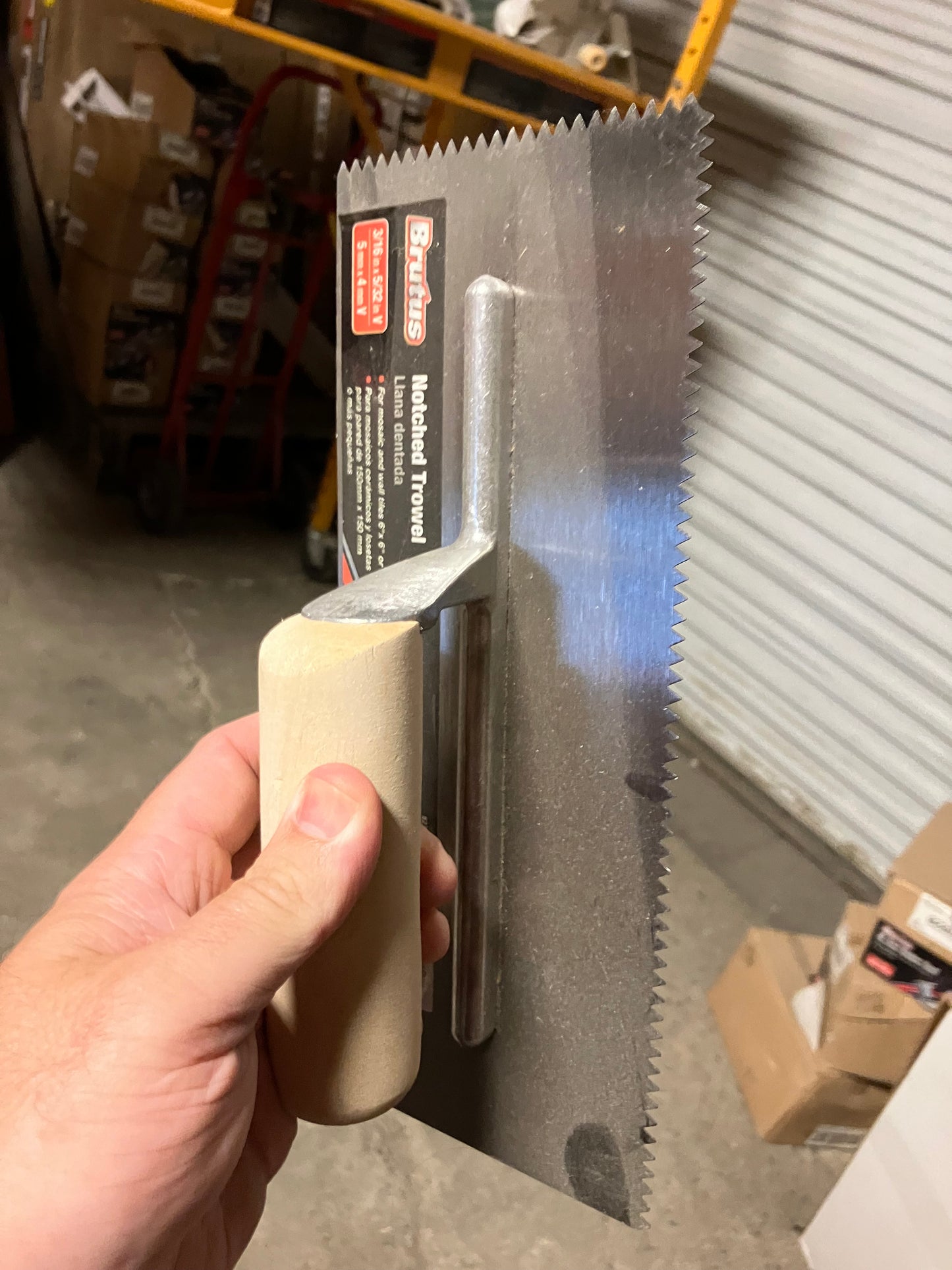 Notched Trowel 3/16x5/32