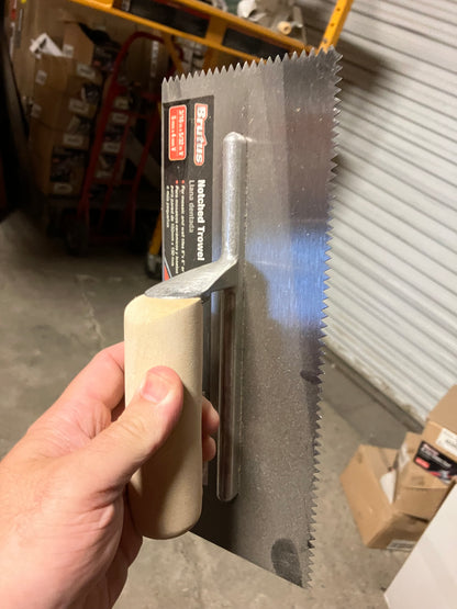 Notched Trowel 3/16x5/32
