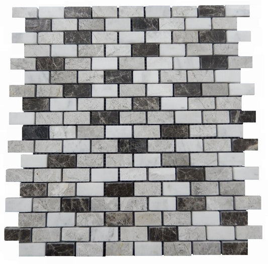 Faberge, Oyster, Casa Bianca Mini Brick 1/2" Polished