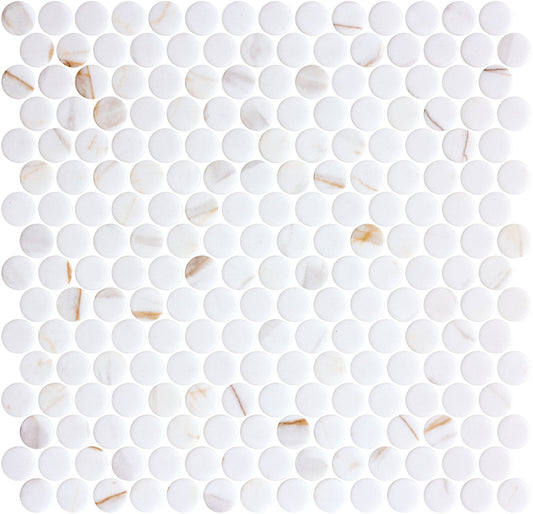 Gilded Vogue 3/4" Penny Round Mosaic