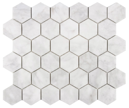Casa Bianca Hexagon 2x2 Honed