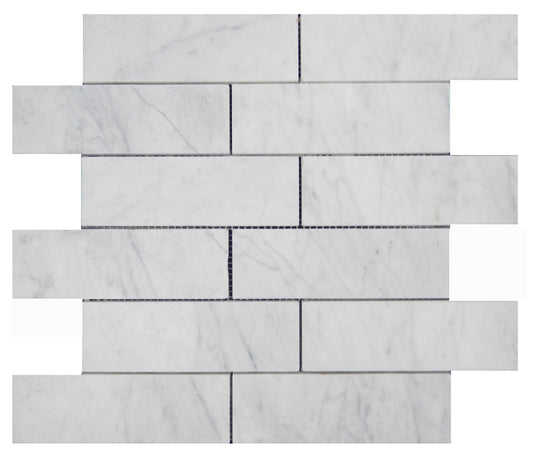 Casa Bianca Brick Joint 2x6 Honed