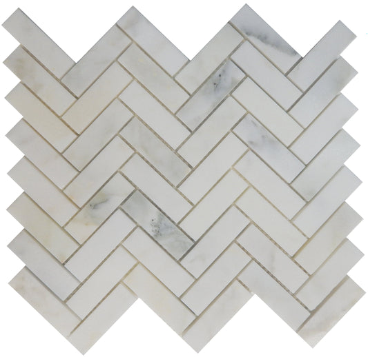 Calacatta D’Oro Honed Herringbone