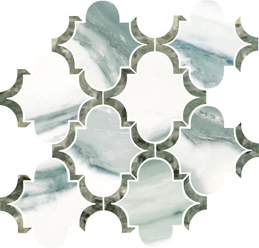 Calacatta Emerald Arabesque 11x12 Matte