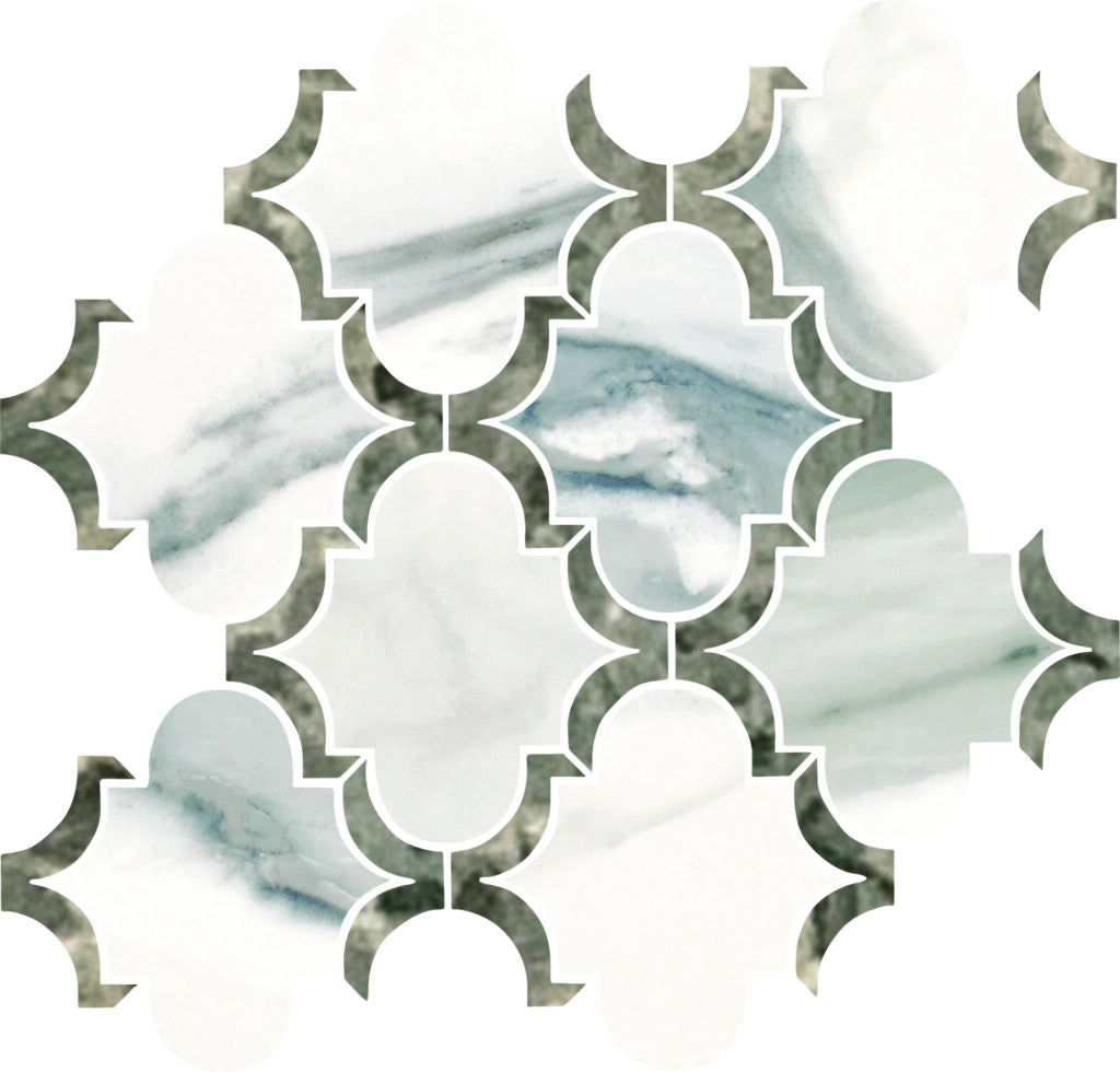 Calacatta Emerald Arabesque 11x12 Polished