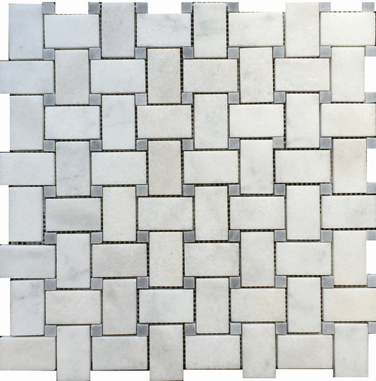 Casa Bianca, Stormy Basketweave 1.2x2 Honed