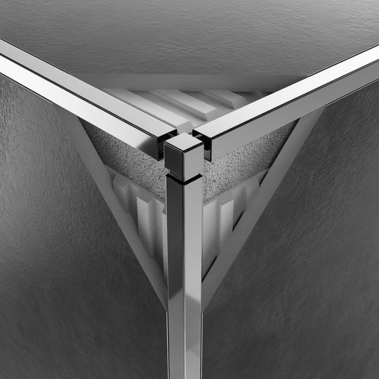 Chrome 3D Edge 3/8"