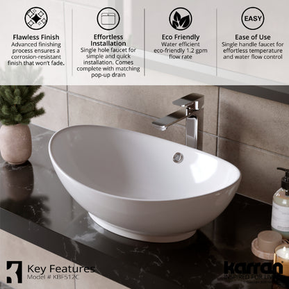 Chrome Venda Single Hole Faucet 11-3/8"