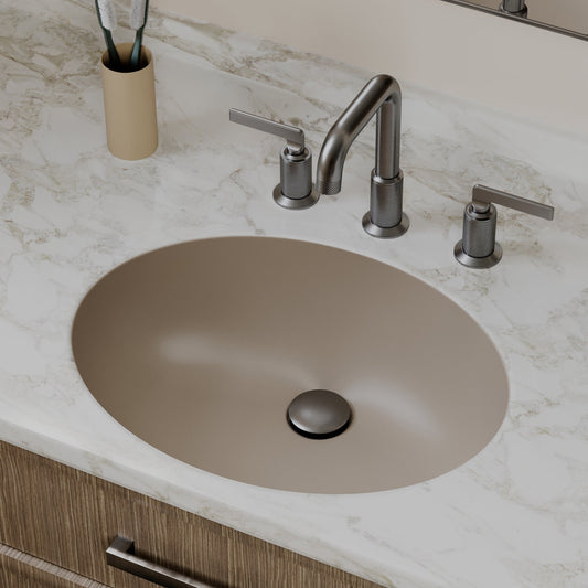 Concrete Vanity Bowl Seamless Undermount Sink 19"