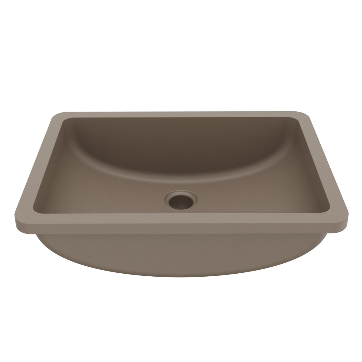 Concrete Vanity Bowl Seamless Undermount Sink 20"