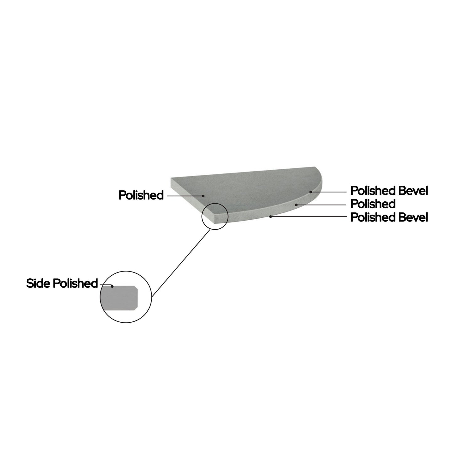 Snow 8" Shelf