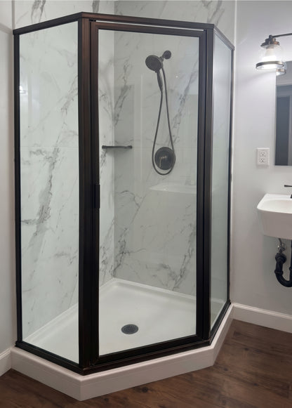 Corner Shower 20" x 24" x 68"