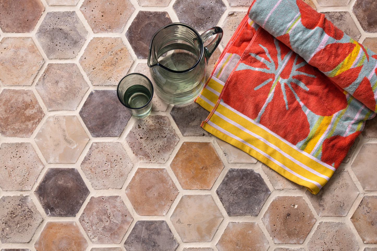Creme Fraiche 6x6 Hexagon