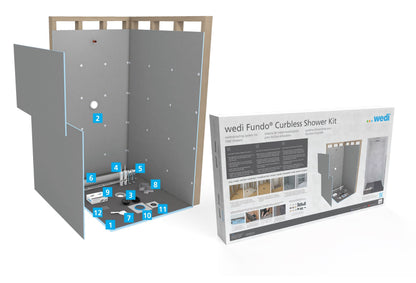 Wedi Curbless Shower Kit 36" x 60"