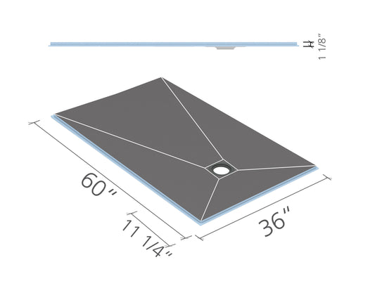 Curbless Pan Offset 3x5
