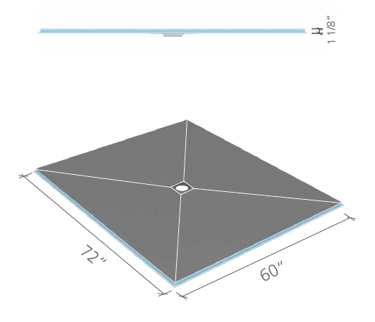 Curbless Pan 5x6