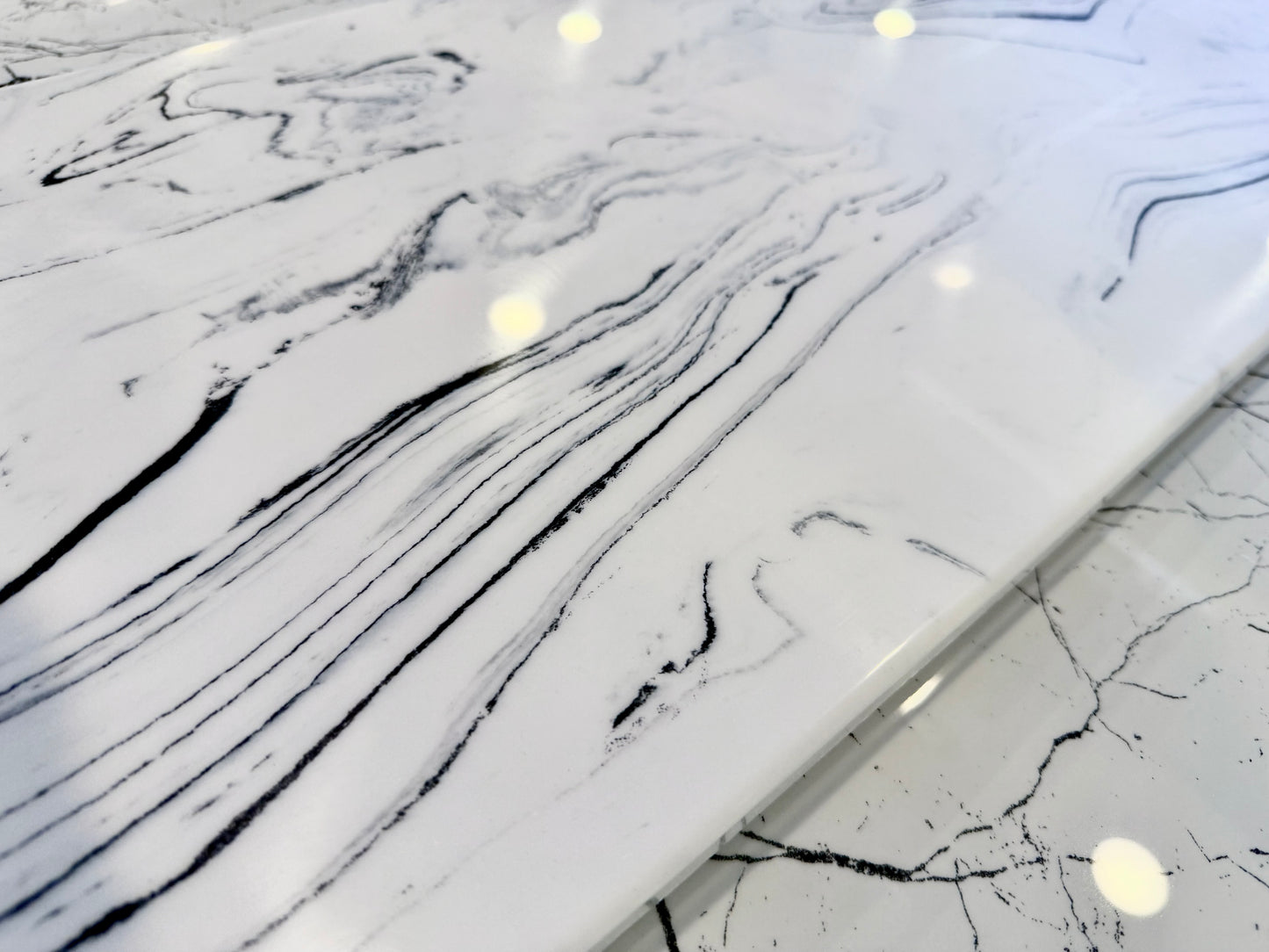 Vanity Black on White 23x72