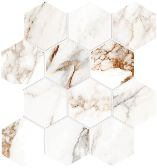 Destino Lucia Glossy Hexagon Mosaic