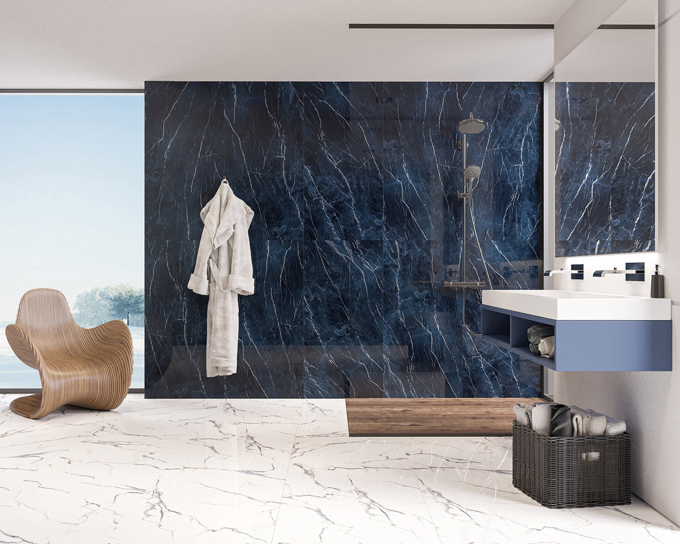 Dark Blue 24x48 Polished