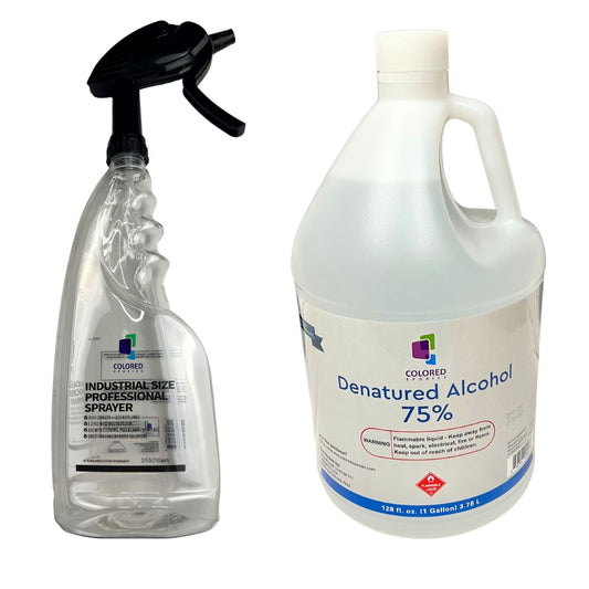 Denatured Alcohol & Spray bottle