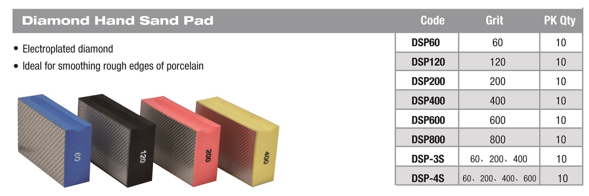 Diamond Hand Pad 120 Grit