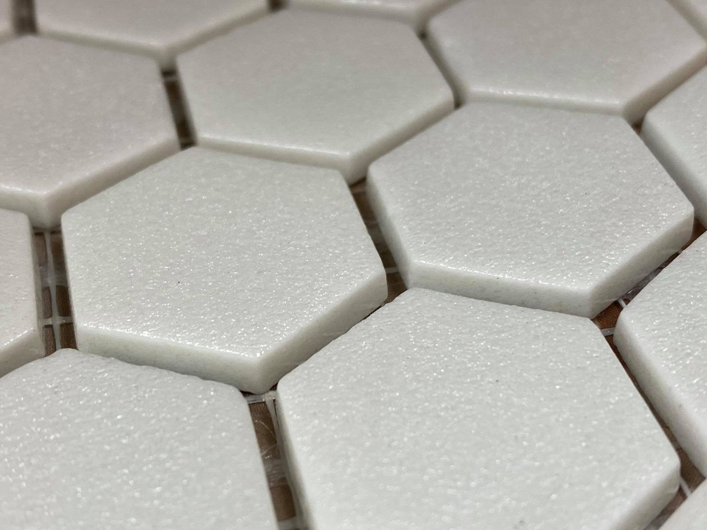 Alabaster Hexagon 1x1