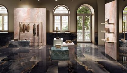Smooth Operator Black Onyx 48x110 Porcelain Slab