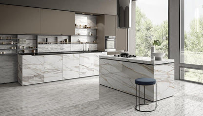 Smooth Operator Calacatta Gold 48x110 Porcelain Slab
