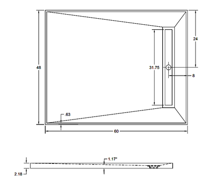 Envelope Linear Drain 48x60