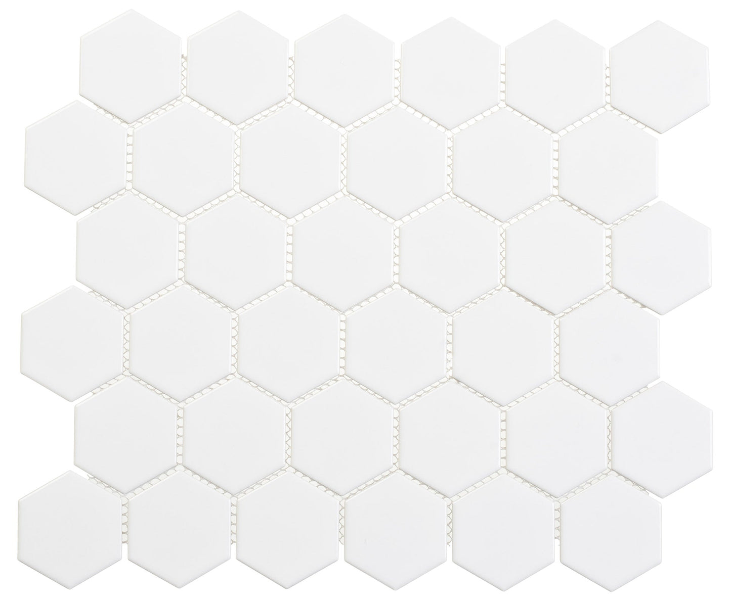 Freedom Avenue United Dove 2" Hexagon Glossy Mosaic