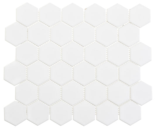 Freedom Avenue Liberty Pure 2" Hexagon Matte Mosaic