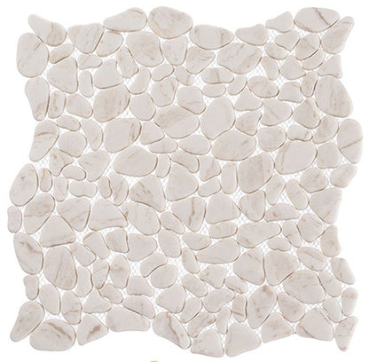 Fall Stream 12x12 Pebble Mosaic