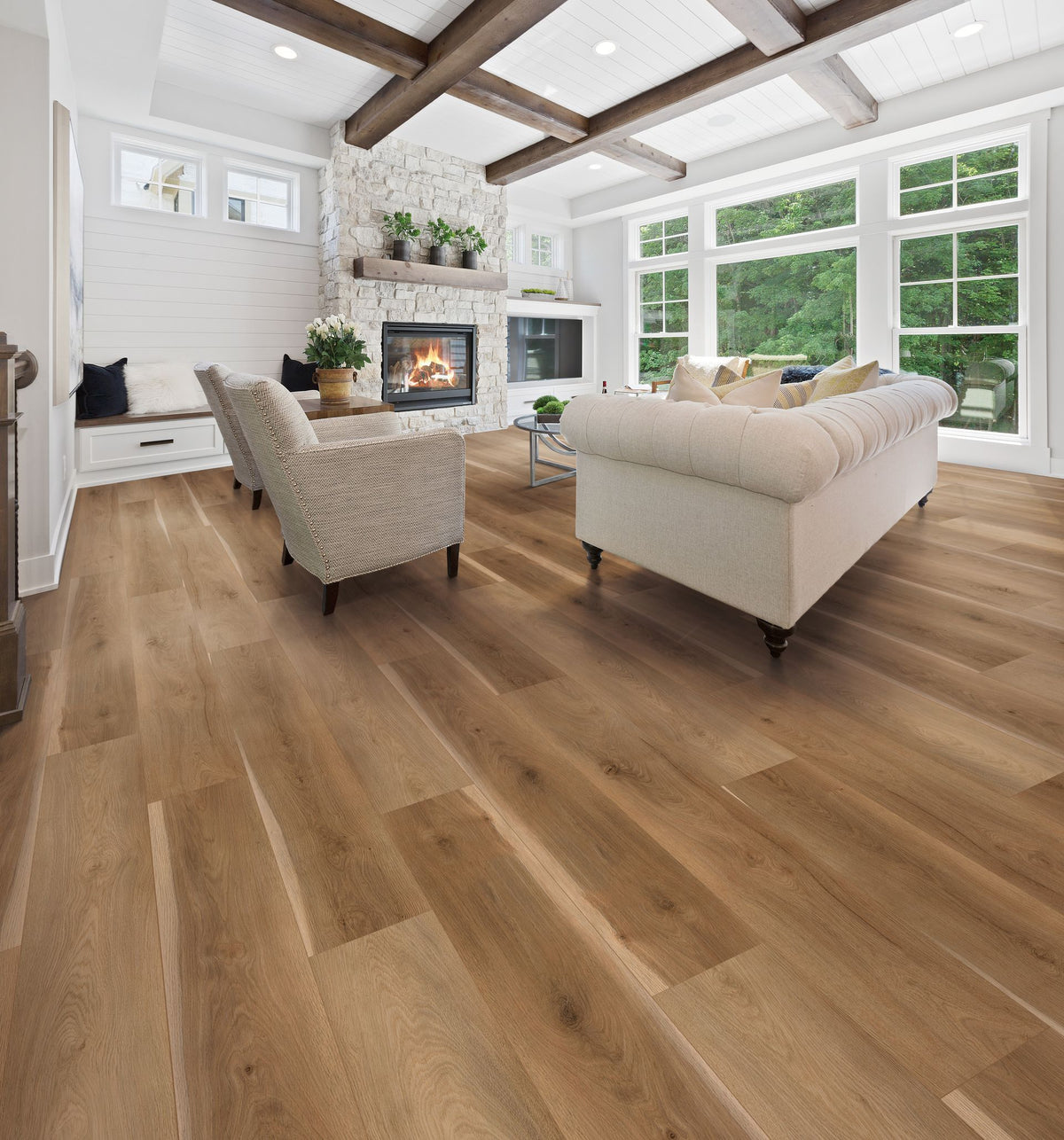 Fireside Plank 9x60 room scene