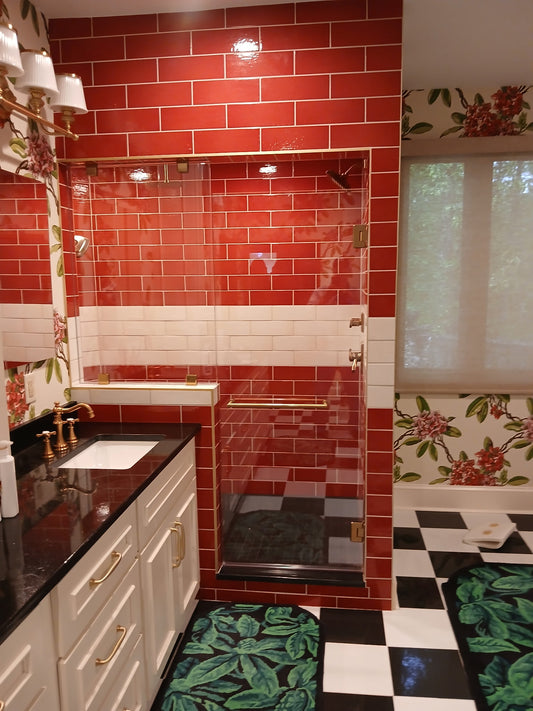 Frameless Shower Enclosure 55-1/2"x28"x77-3/4"