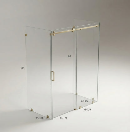Free Standing Slider Enclosure 62-1/4"x33-1/2"x80"