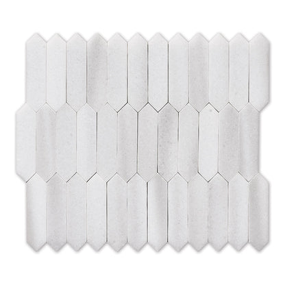 Frost White Baby Picket 1x3 Polished